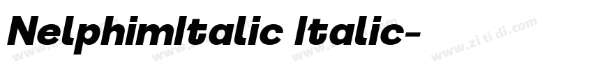 NelphimItalic Italic字体转换